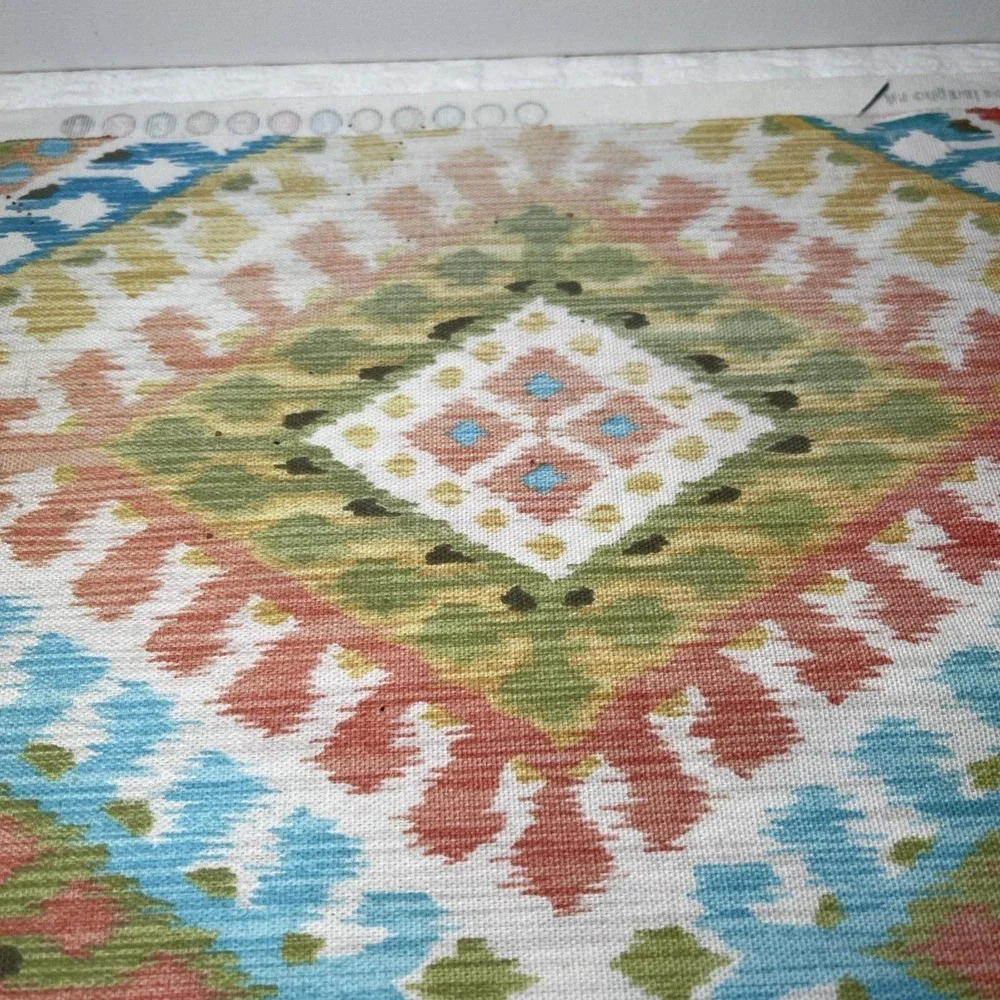 RICHLOOM ORIGINAL SCREEN PRINT DESIGN BOHO Bright Multi Color FABRIC  22